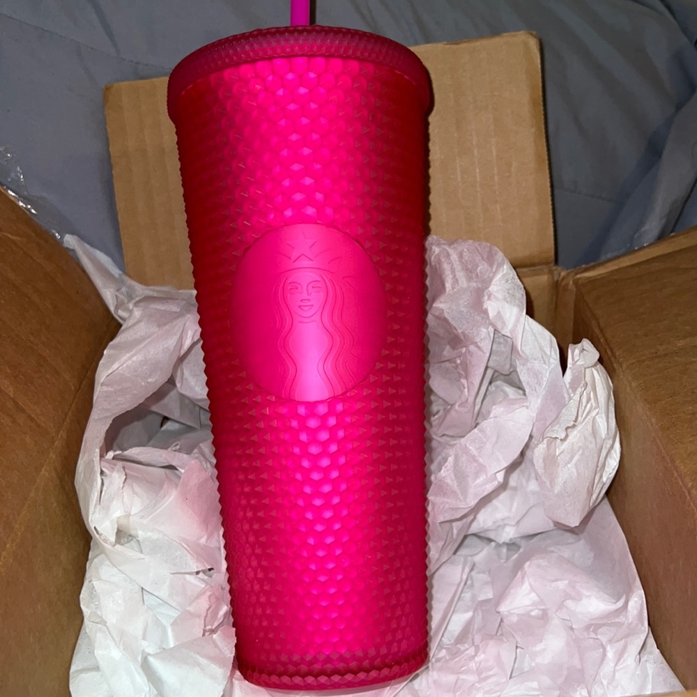 New Starbucks Hot Pink Studded Tumbler Fall 2021
